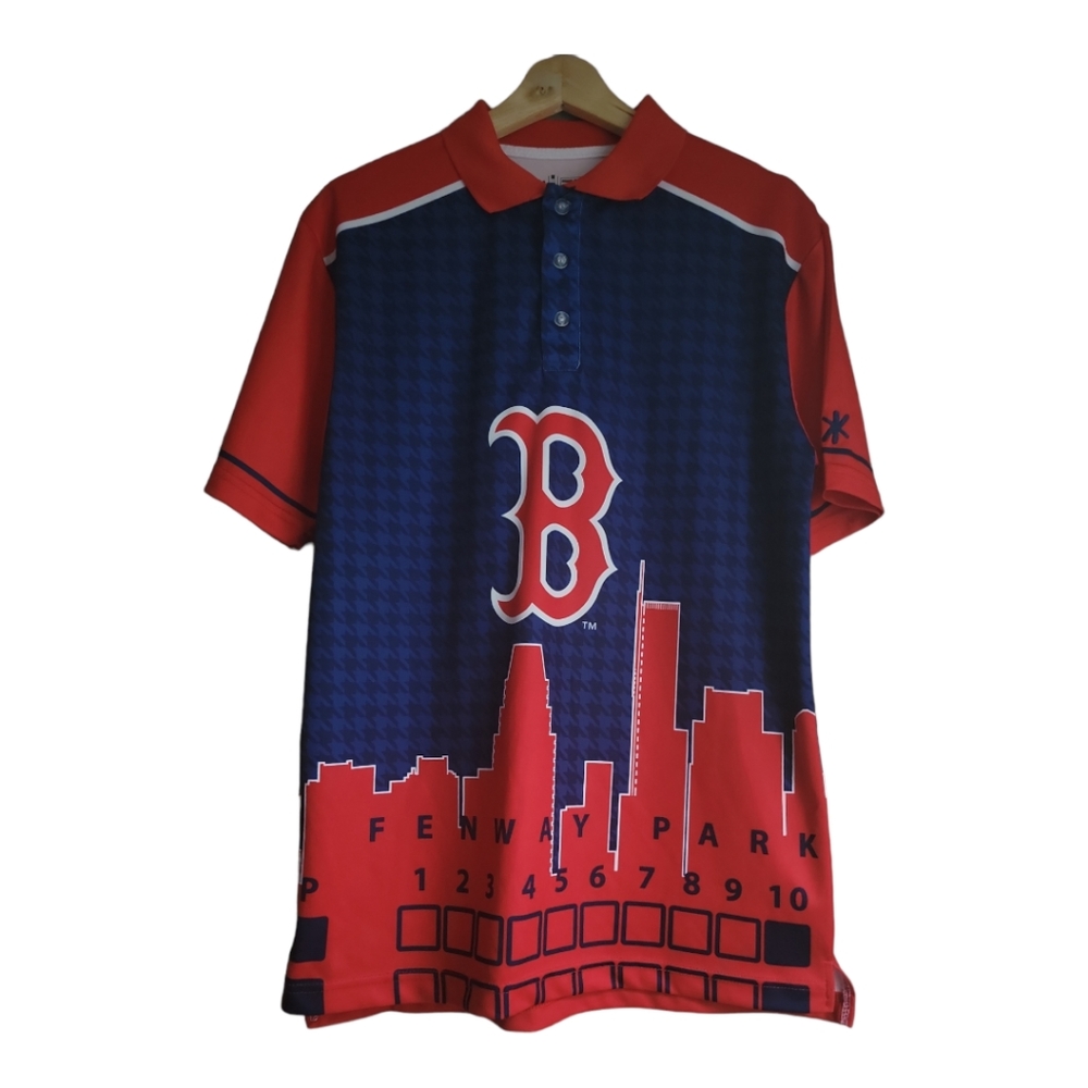 Boston Red Sox Fenway Park MLB Klew Baseball Polo Men's Size Medium